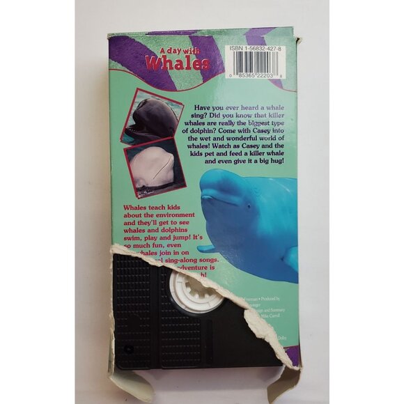 Real Animals: A Day With Whales VHS Tape 1995 - Warner Vision - Picture 2 of 6